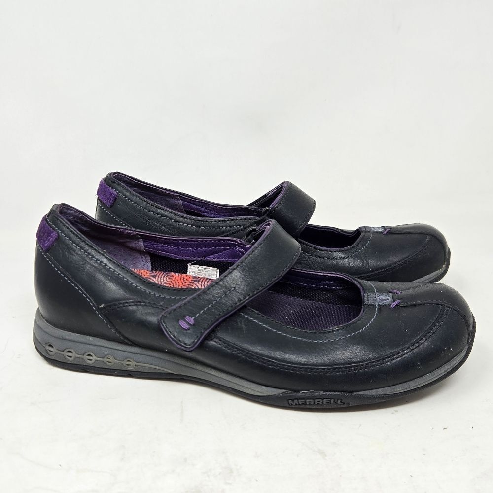 MERRELL J44998 Allure‎ Black Leather Mary Jane Ortholite Shoes Women's US 6